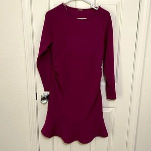 Maternity pink blush dress